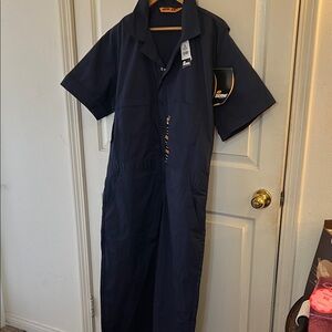 Dickies Dark Blue Short Sleeve Coveralls